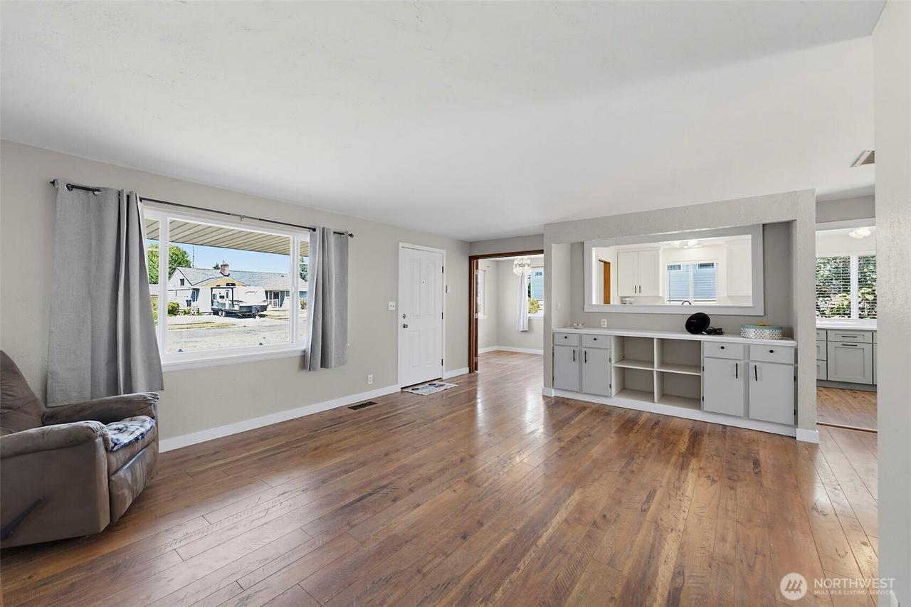 Entry and family room